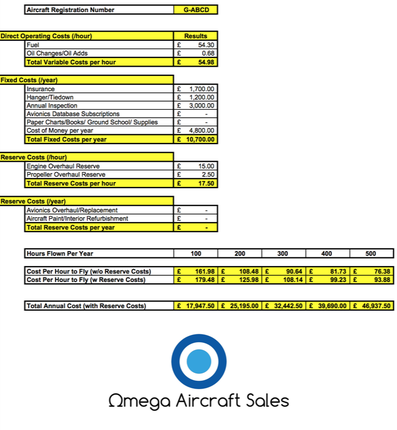 Aircraft Cost Calculator