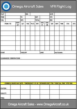 VFR Flight Logs